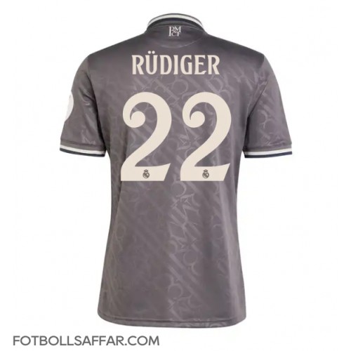 Real Madrid Antonio Rudiger #22 Tredjeställ 2024-25 Kortärmad